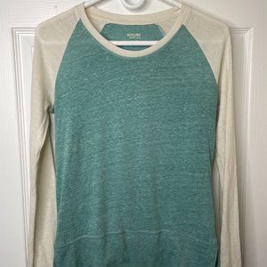 Women's Teal Mossimo Baseball shirt Size XS